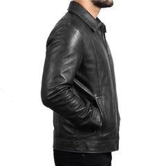 Black Leather Jacket for Men