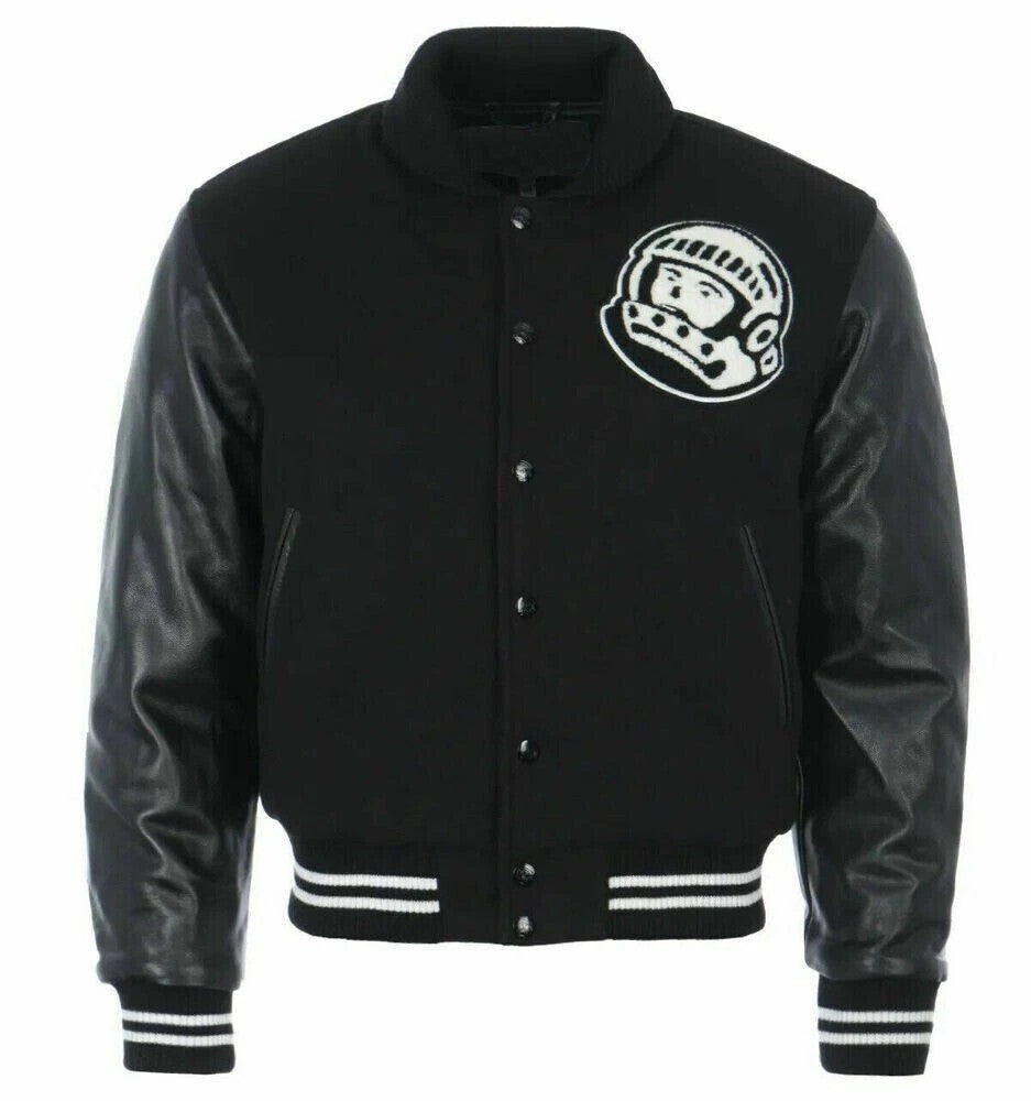 Billionaire Boys Club Varsity Jacket Leather Sleeves and Wool Body Letterman