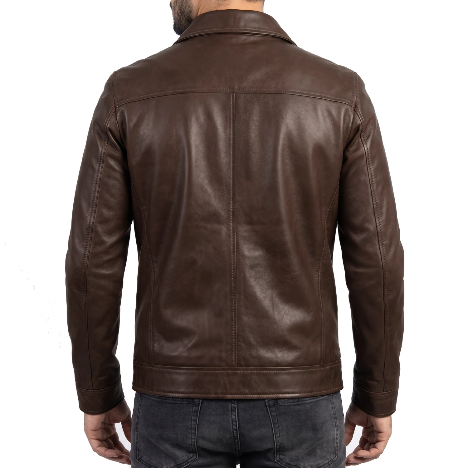 Vintage Brown Leather Jacket