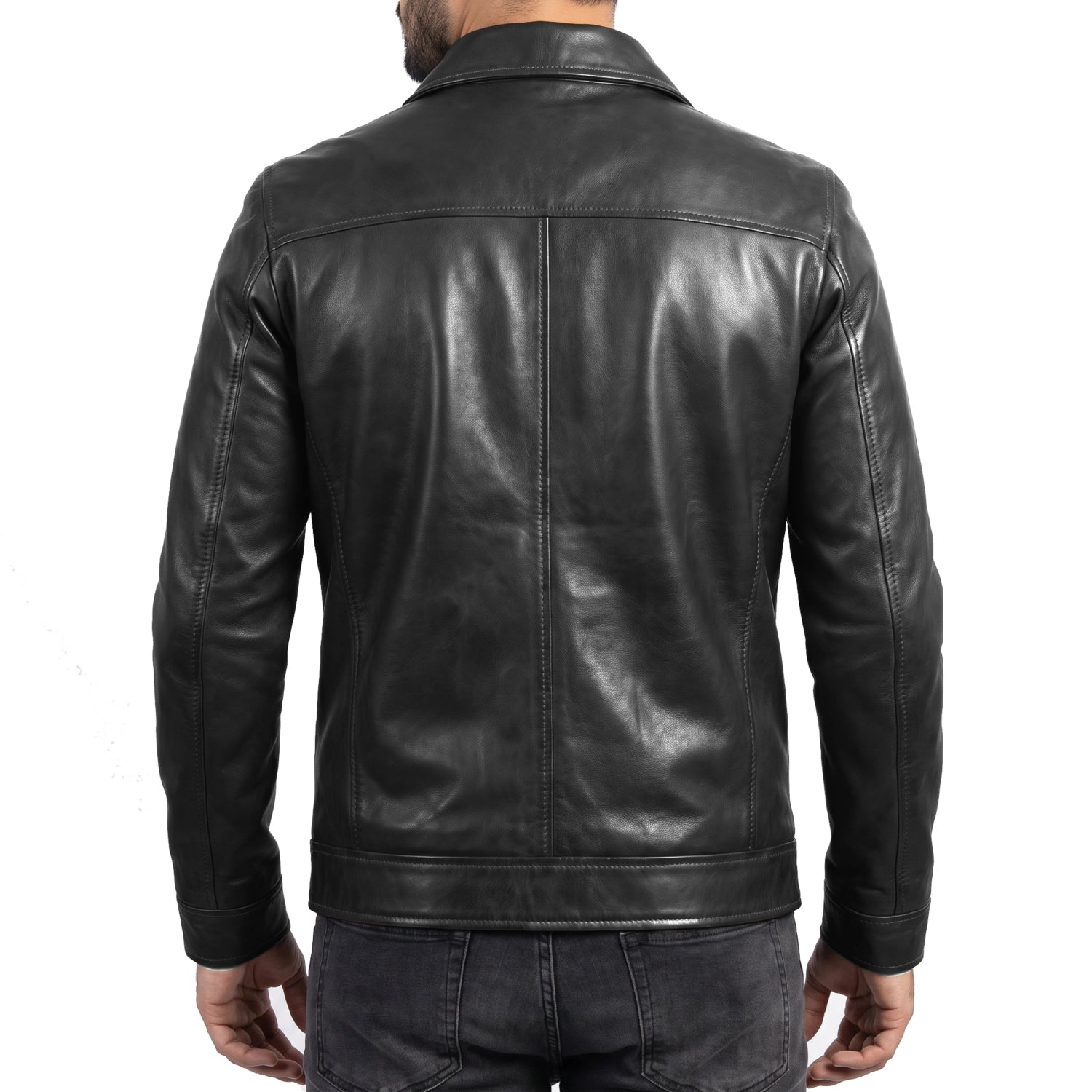 Black Leather Jacket for Men