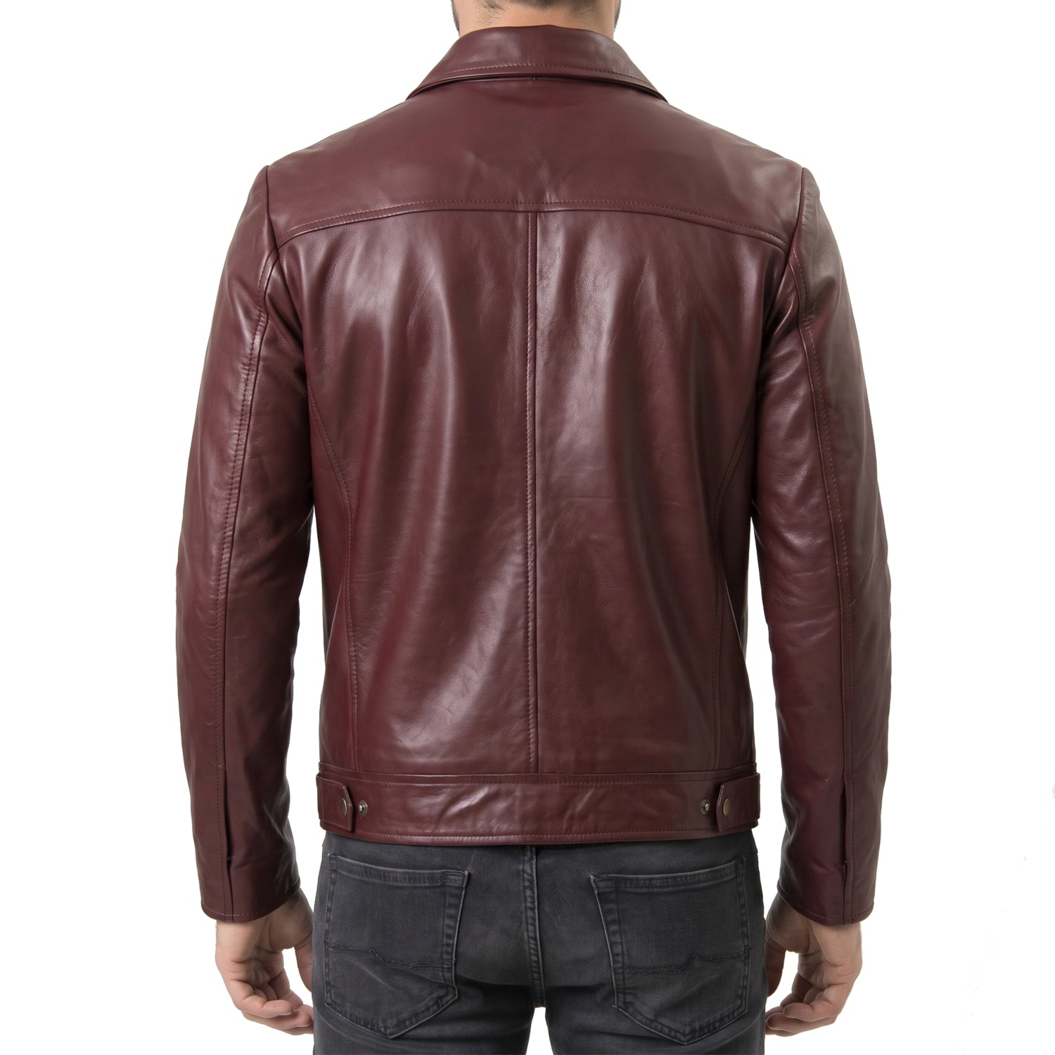 Burgundy Leather Jacket