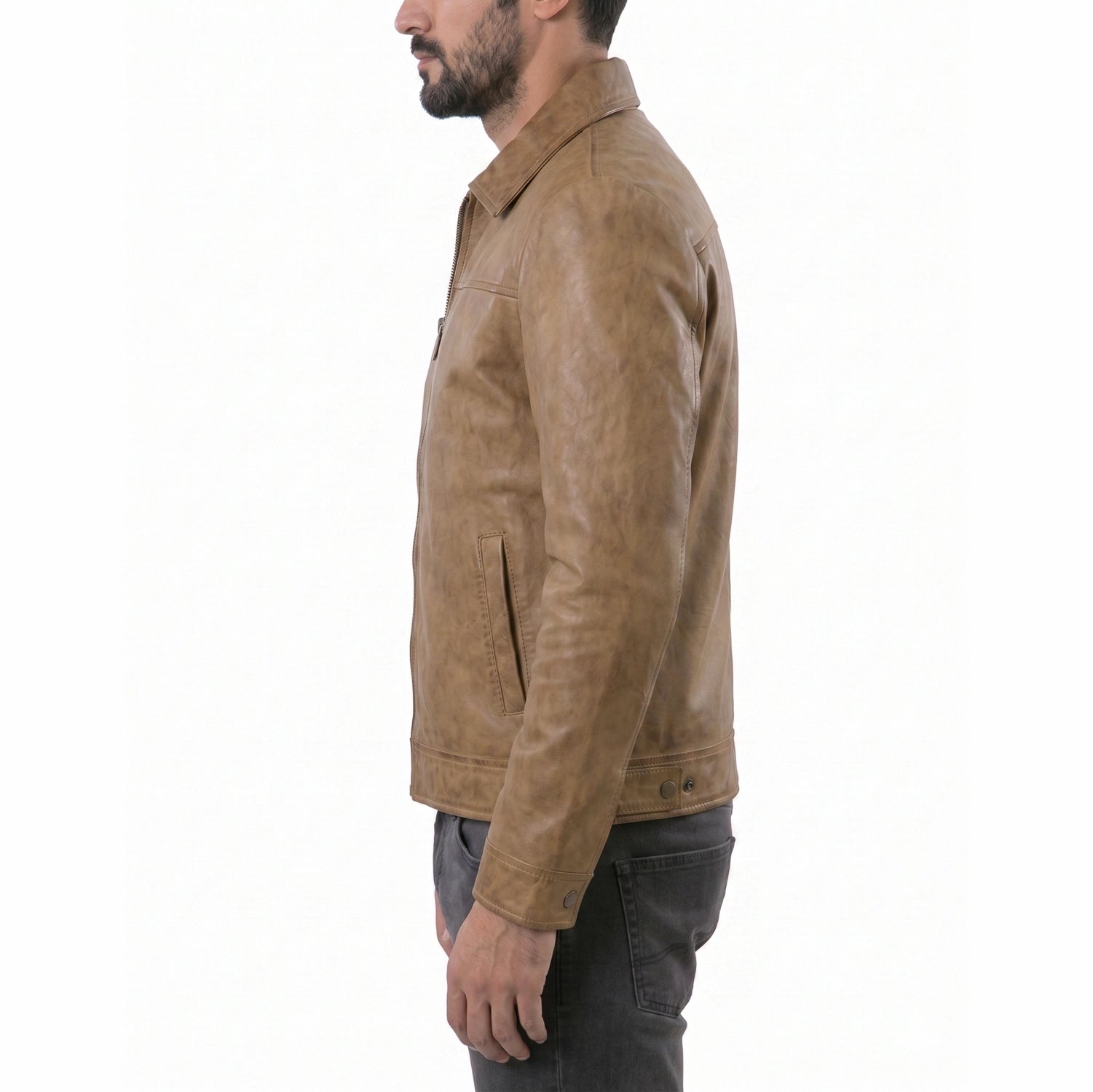 Camel Leather Jacket