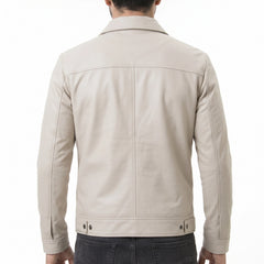 White Leather Jacket