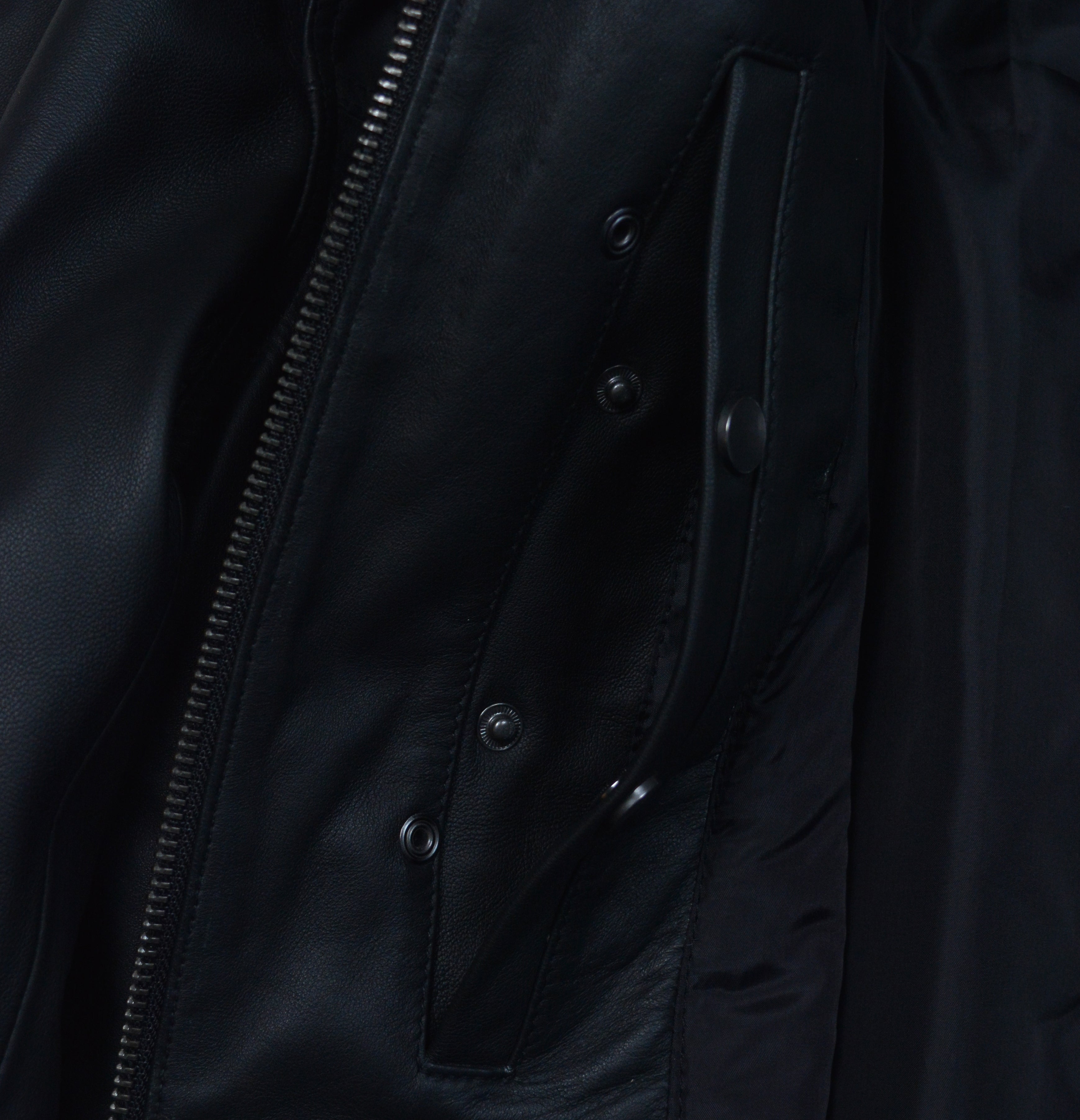 Pelle Pelle Black Biker Jacket -Modern Utility Motorcycle Jacket