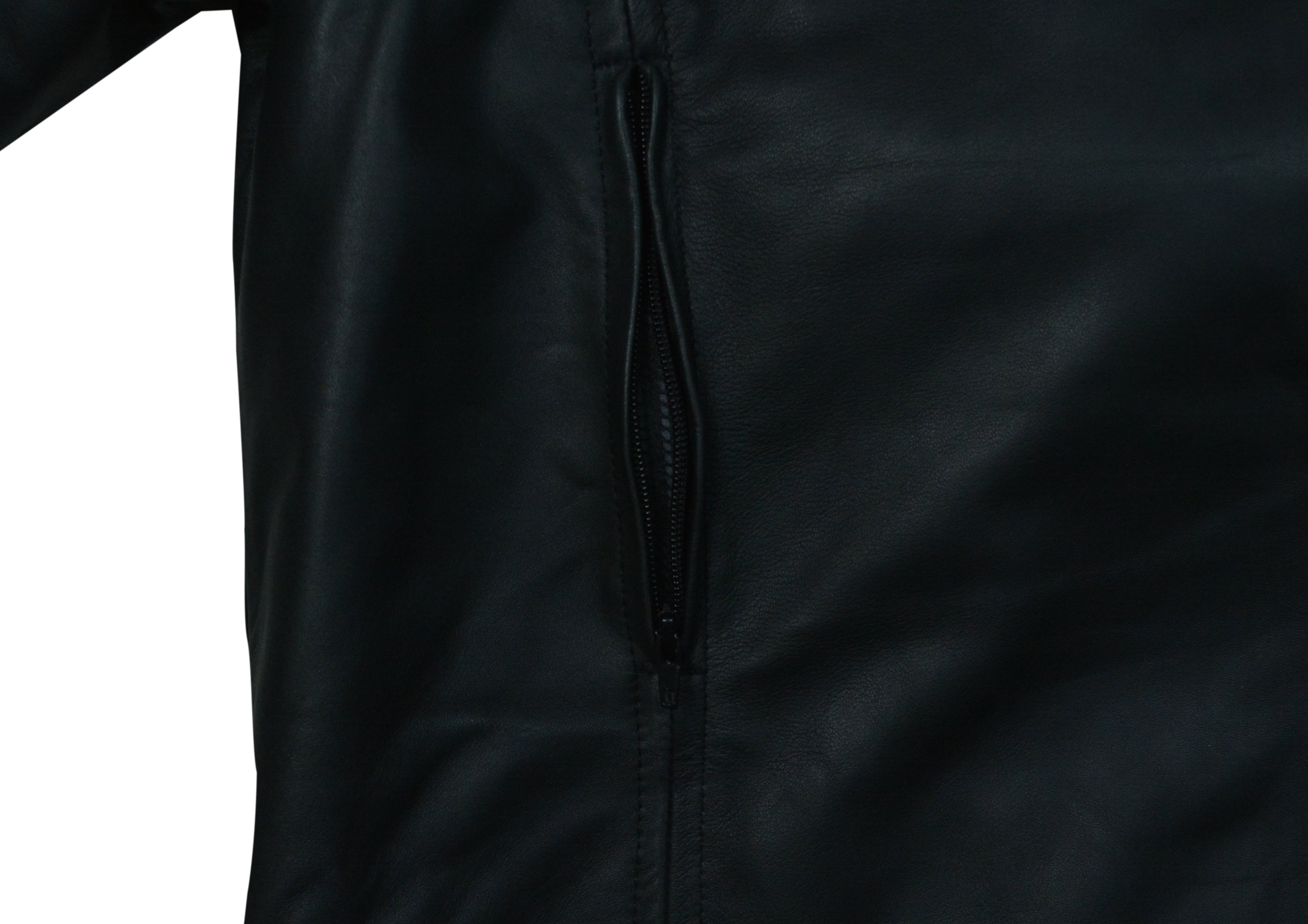 Pelle Pelle Black Biker Jacket -Modern Utility Motorcycle Jacket
