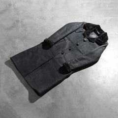 Alina Leather Coat Shearling Black