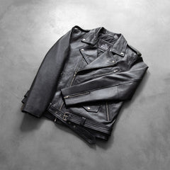 Allaric Alley Leather Biker Jacket Black