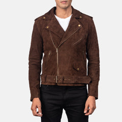 Allaric Alley Suede Biker Jacket Mocha