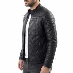 Black Leather Motorcycle Jacket