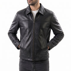 Men’s Black Leather
