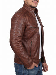 Brown Cafe Racer Leather