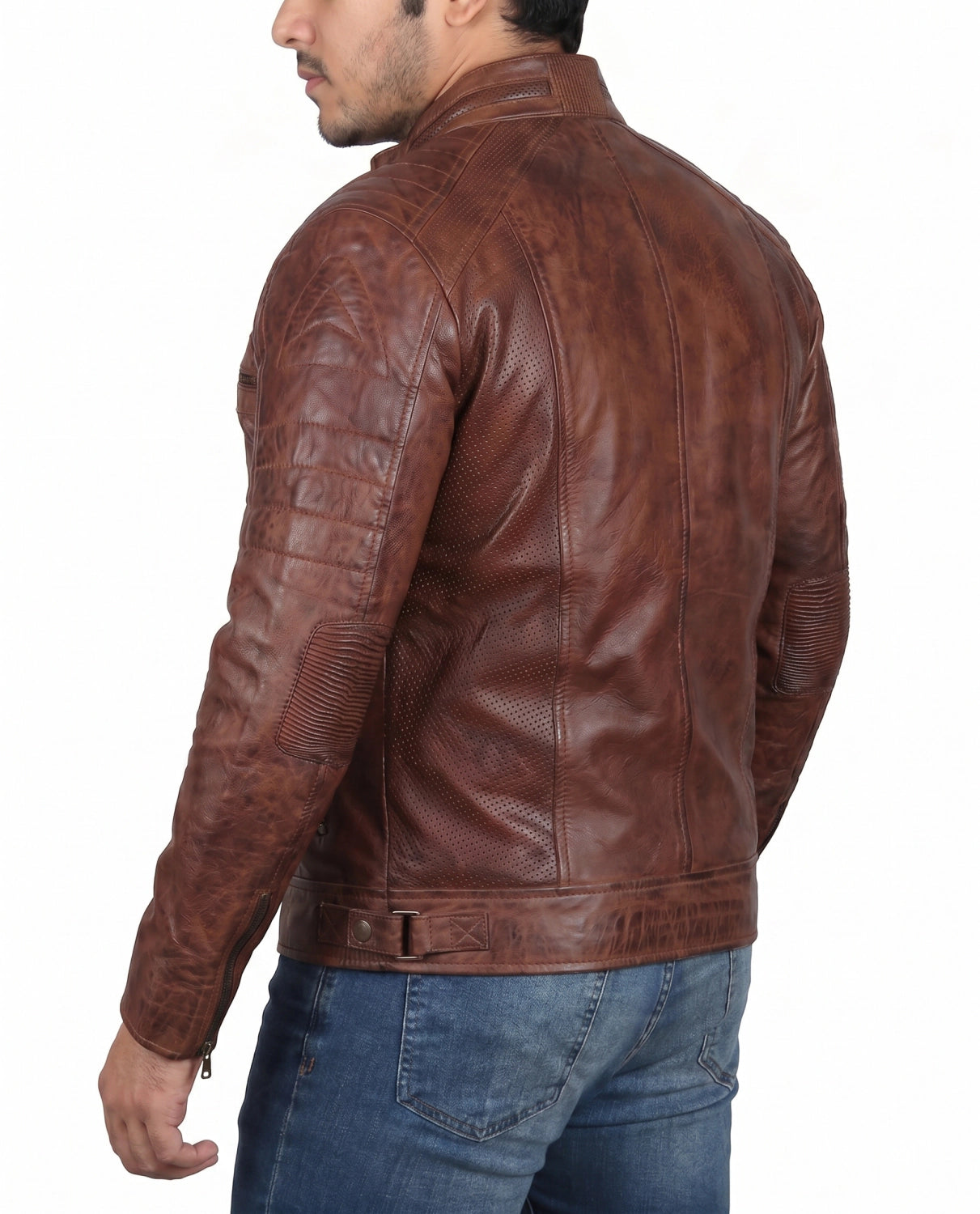 Brown Cafe Racer Leather