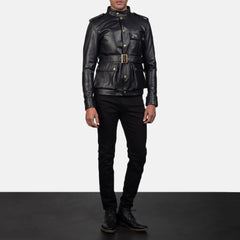 Germain Leather Jacket In Black