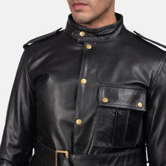 Germain Leather Jacket In Black