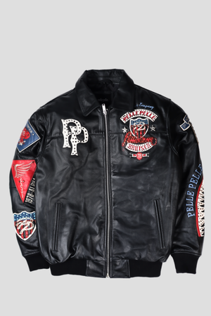 新品 Pelle Pelle AMERICAN BRUISER PLUSH Pelle Pelle American Bruiser Plush Womens Crop Jacket