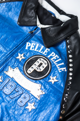 Pelle Pelle Blue Soda Club Leather Jacket