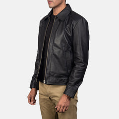 Inferno Leather Jacket In Black