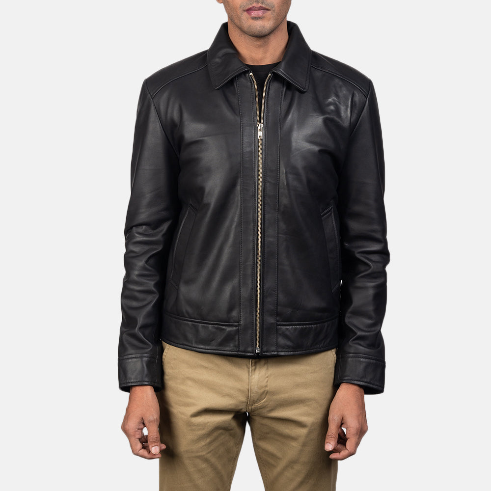 Fireline Bold Black Leather Street Jacket