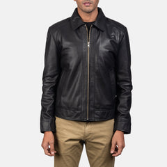 Inferno Leather Jacket In Black