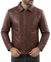John Cognac Leather Jackets