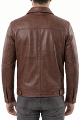 John Cognac Leather Jackets