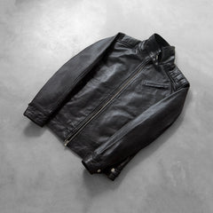 Legacy Biker Jacket Made From Black Leather
