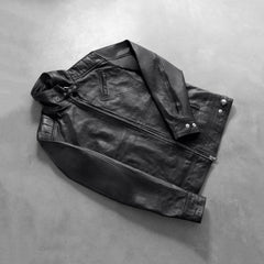 Legacy Biker Jacket Made From Black Leather