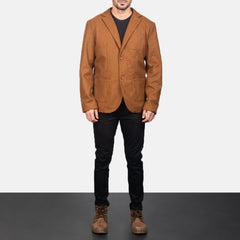 Borges Wool Blazer In Khaki
