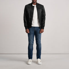 Quinton Ma-1 Bomber Jacket In Black