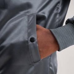 Quinton Ma-1 Bomber Jacket In Grey