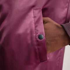 Quinton Ma-1 Bomber Jacket In Maroon