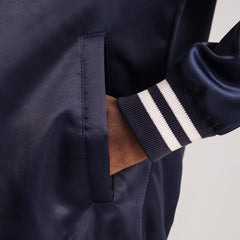 Xander Varsity Jacket In Blue