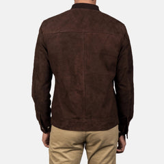 Blain Mocha-Toned Suede Bomber
