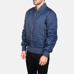 Zack Bomber Jacket In Blue