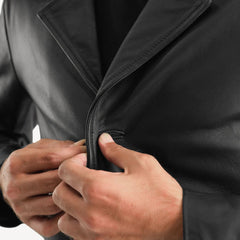 Classmith Coat Made From Black Leather