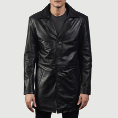 Classmith Coat Made From Black Leather