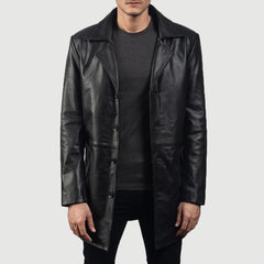 Classmith Coat Made From Black Leather