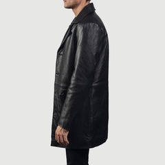 Classmith Coat Made From Black Leather