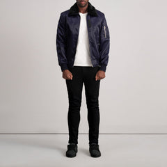 Clyde B-15 Bomber Jacket In Blue