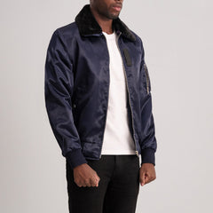 Clyde B-15 Bomber Jacket In Blue