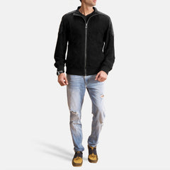Ethan Hybrid Suede Bomber Jacket
