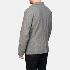 Borges Grey Blazer In Wool