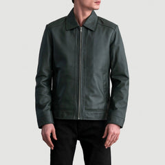 Fireline Bold Green Leather Street Jacket
