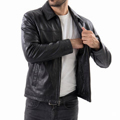 Men’s Black Leather