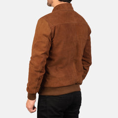 Tomchi Suede Leather Jacket In Tan