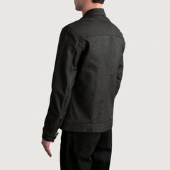 Zen Tumbled Leather Biker Jacket In Brown