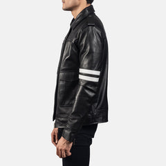 Dragonhide Leather Jacket In Black