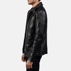 Legacy Biker Jacket Made From Black Leather