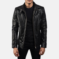 Legacy Biker Jacket Made From Black Leather