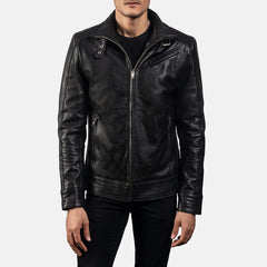 Legacy Biker Jacket Made From Black Leather